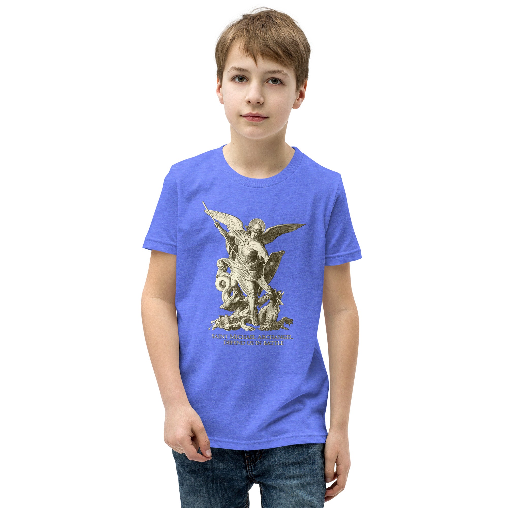 St. Michael the Archangel and St. Paul the Apostle Special Request Youth T-Shirt - Catholicamtees