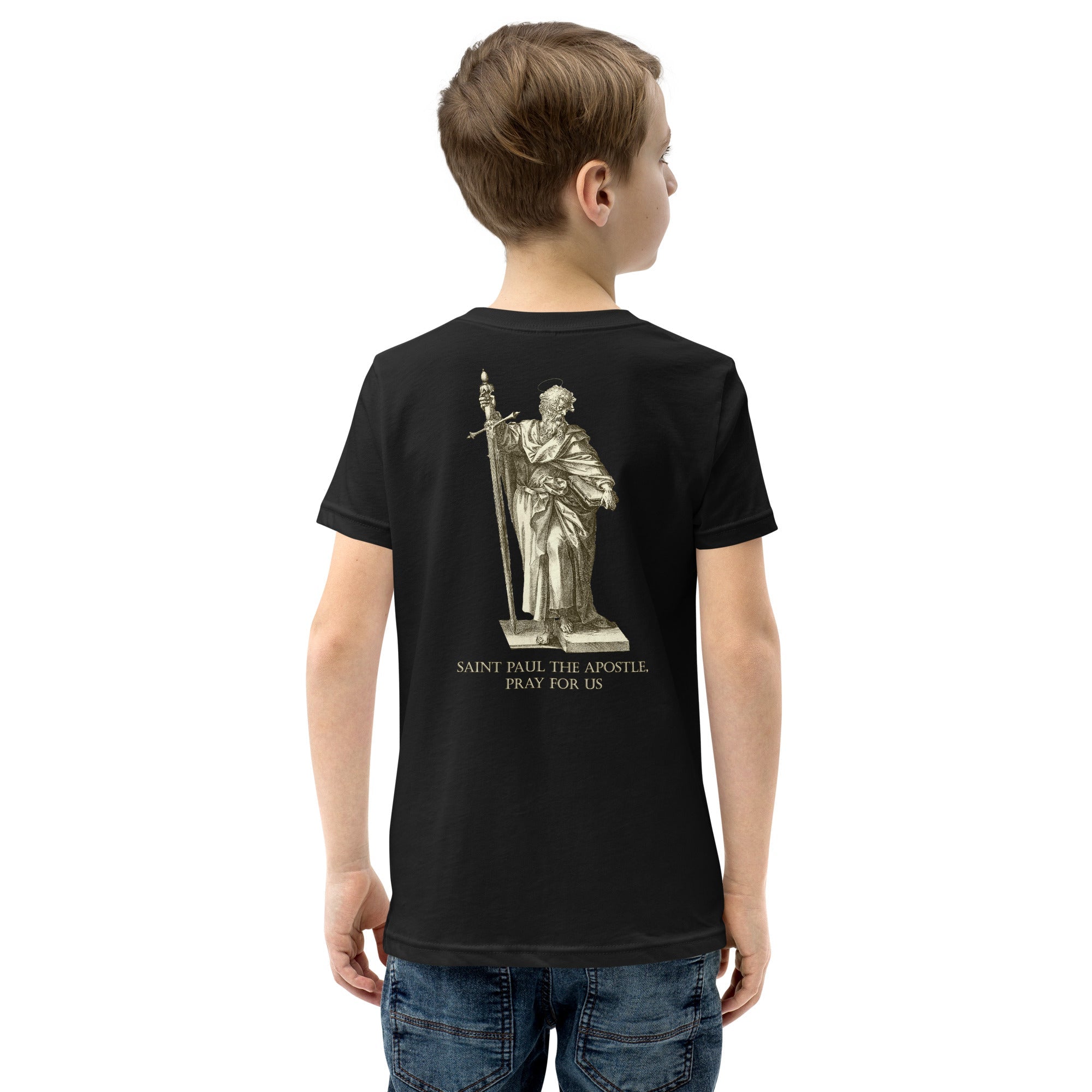 St. Michael the Archangel and St. Paul the Apostle Special Request Youth T-Shirt - Catholicamtees