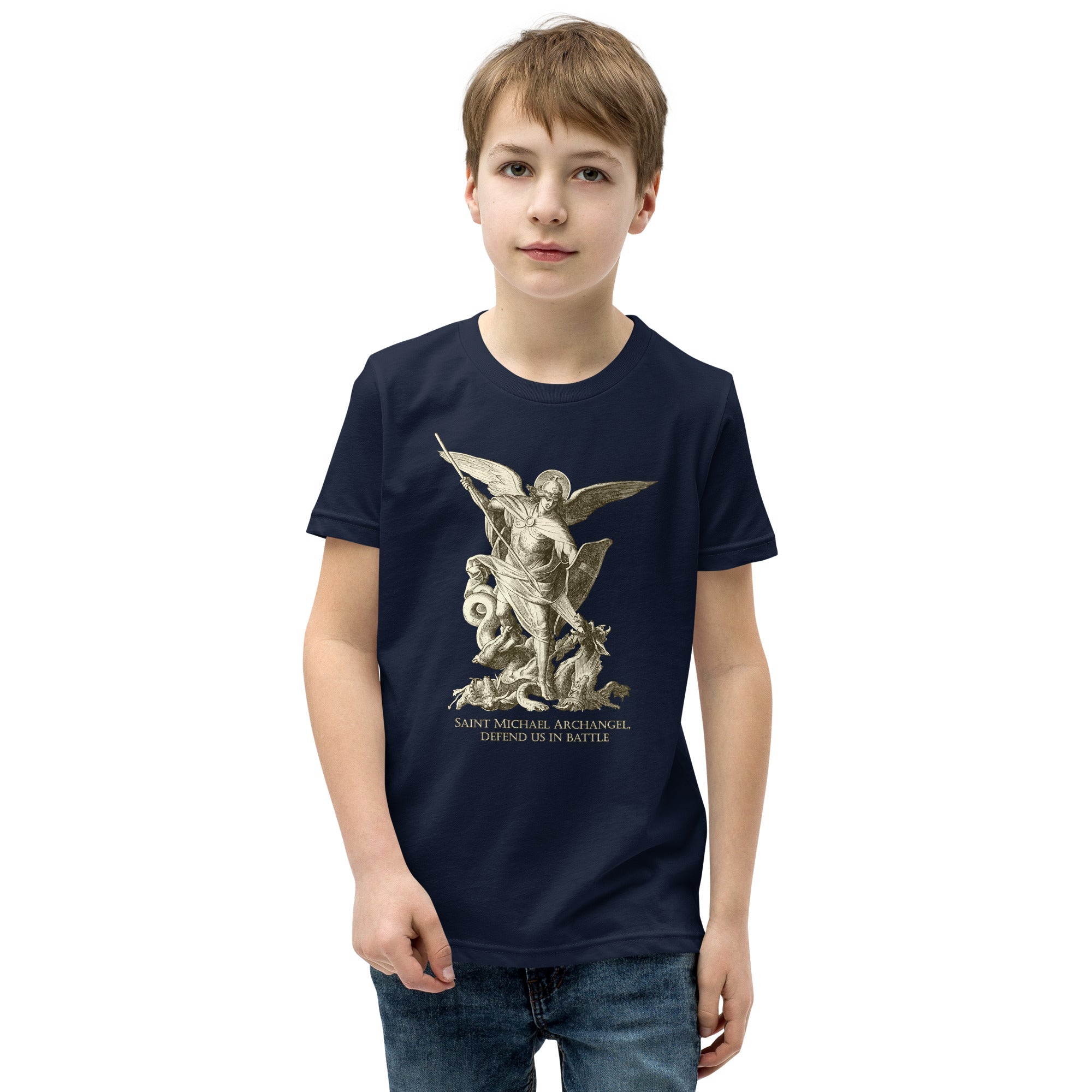 St. Michael the Archangel and St. Paul the Apostle Special Request Youth T-Shirt - Catholicamtees