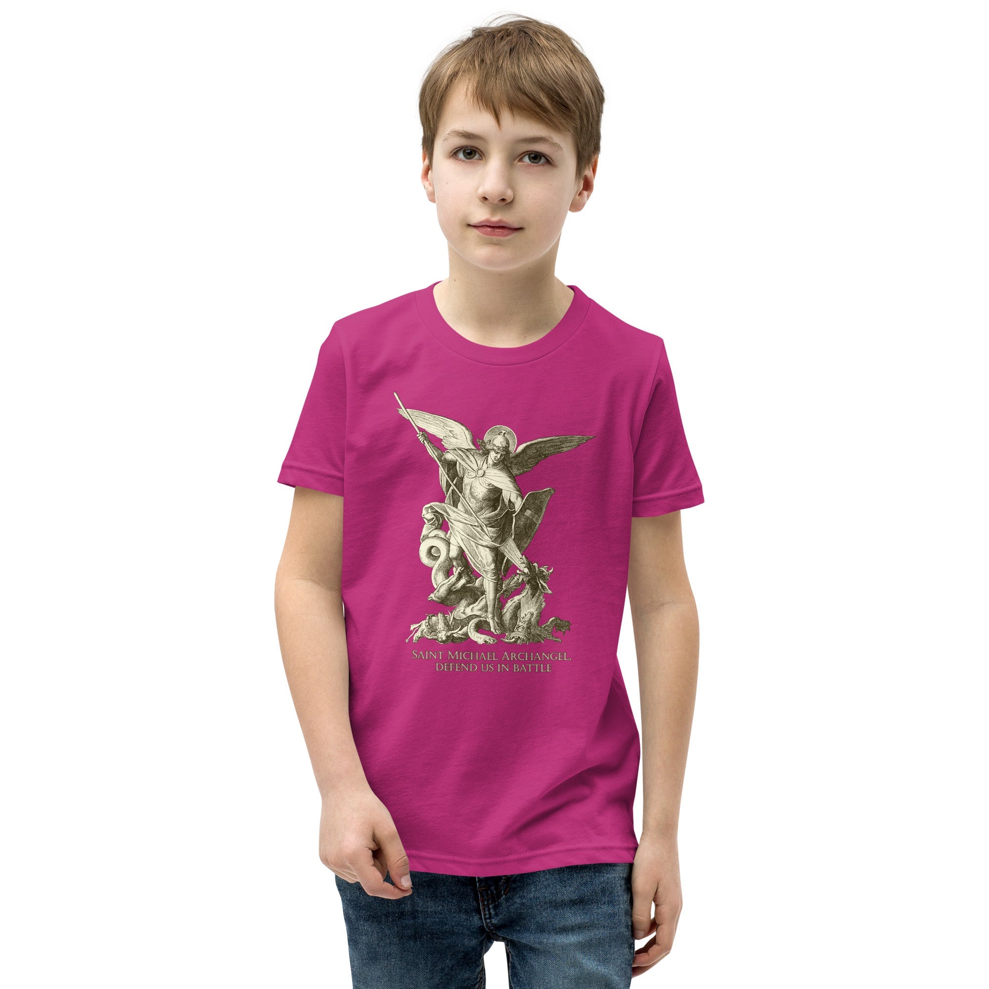 St. Michael the Archangel and St. Paul the Apostle Special Request Youth T-Shirt - Catholicamtees