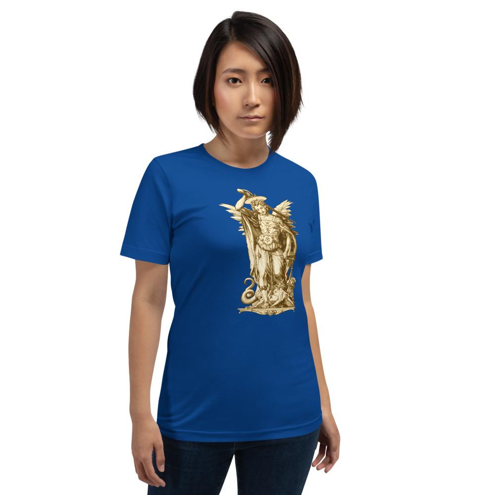 St. Michael the Archangel Disegno T-Shirt - Catholicamtees
