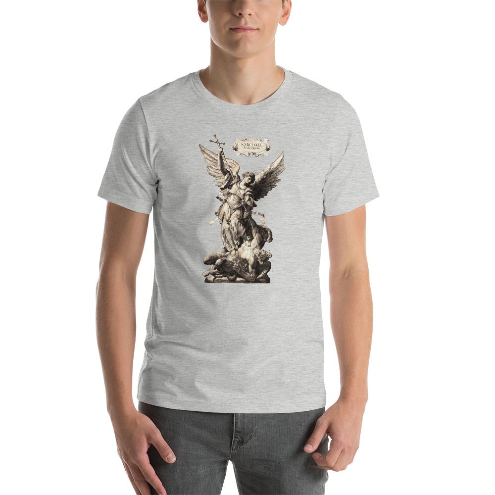 St. Michael the Archangel Dutch Engraving T-Shirt - Catholicamtees