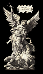 St. Michael the Archangel Dutch Engraving T-Shirt - Catholicamtees