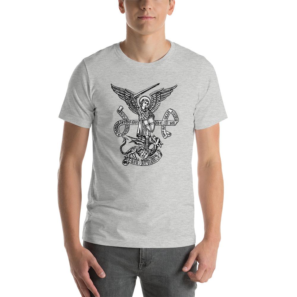 St. Michael the Archangel Medieval Gothic T-Shirt - Catholicamtees