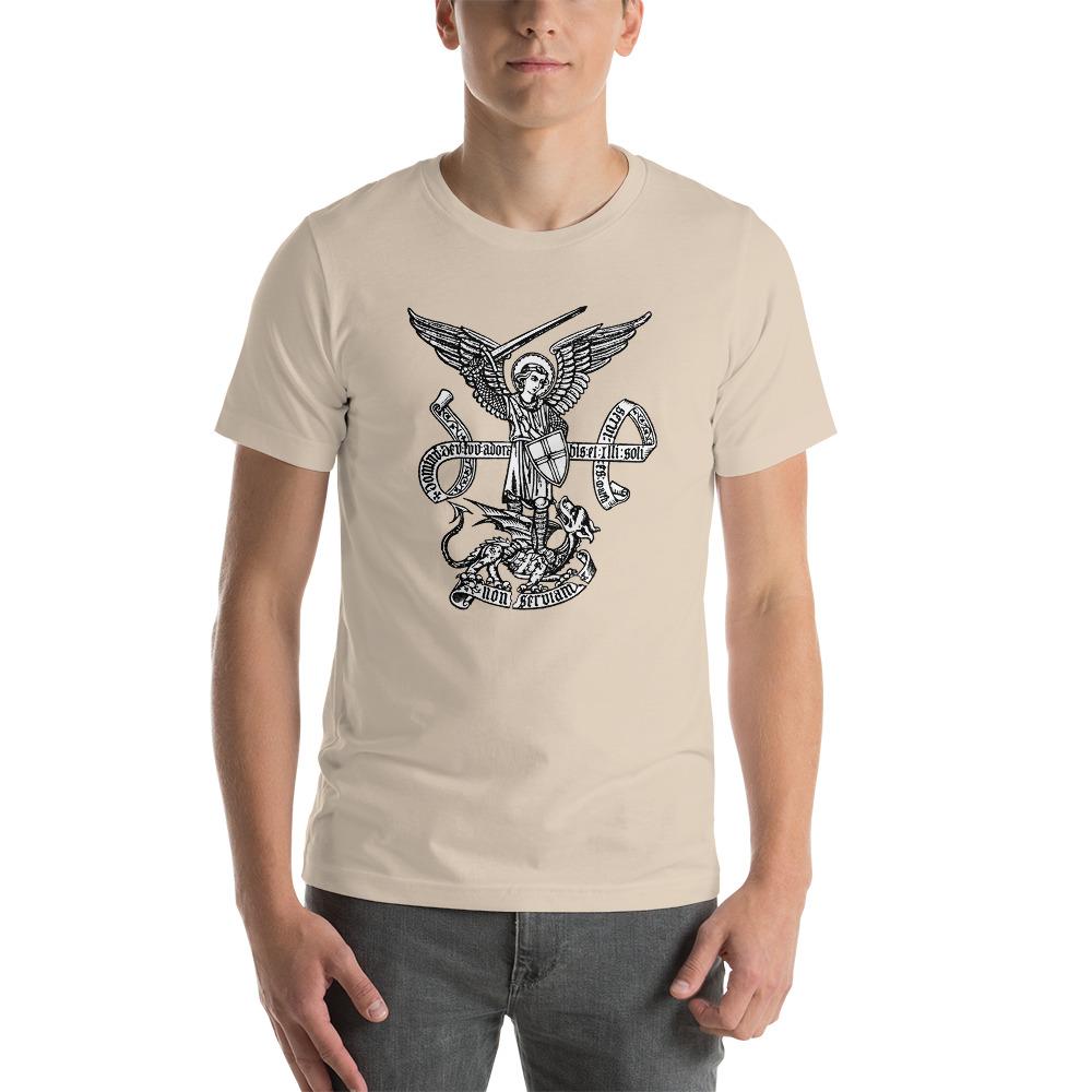 St. Michael the Archangel Medieval Gothic T-Shirt - Catholicamtees