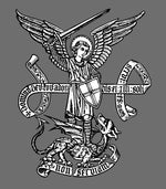 Load image into Gallery viewer, St. Michael the Archangel Medieval Gothic T-Shirt - Catholicamtees
