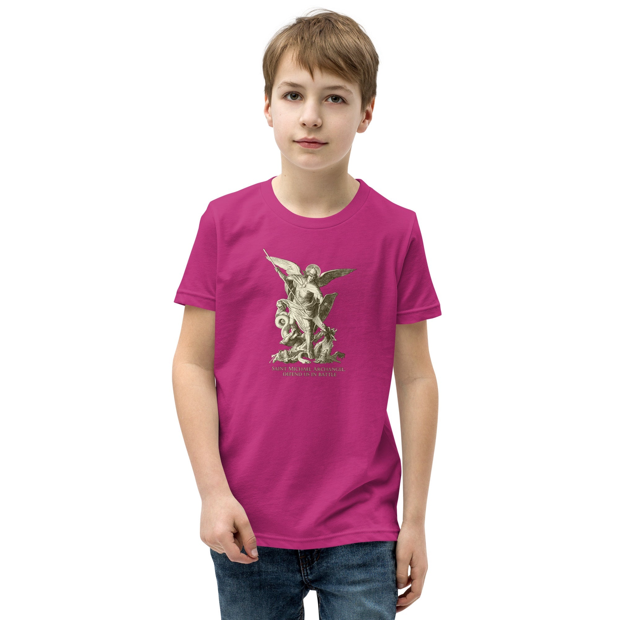 St. Michael the Archangel Youth Short Sleeve T-Shirt – Catholicamtees