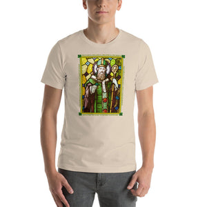 St. Patrick Stained Glass Window T-Shirt - Catholicamtees