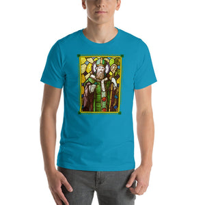 St. Patrick Stained Glass Window T-Shirt - Catholicamtees