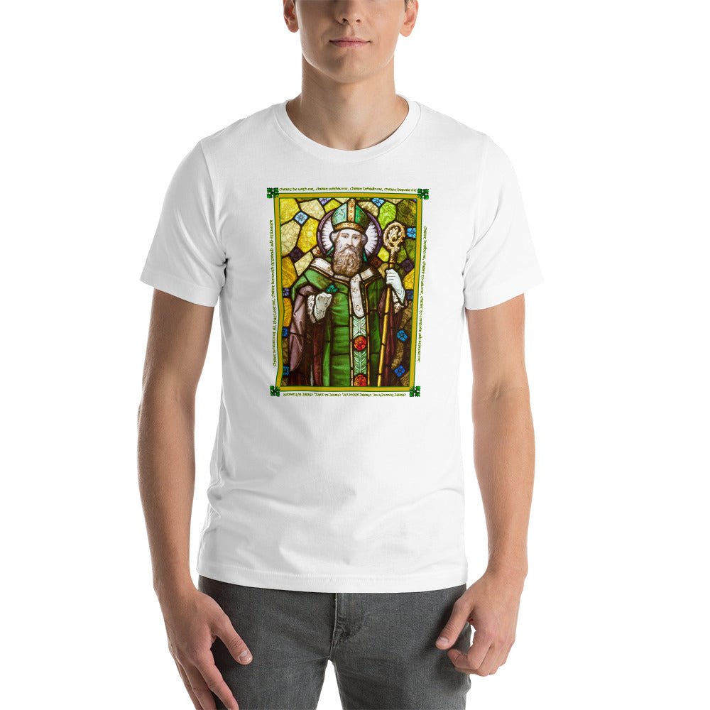 St. Patrick Stained Glass Window T-Shirt - Catholicamtees