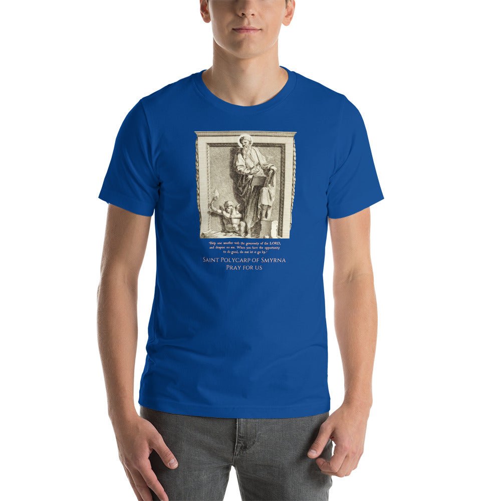 St. Polycarp of Smyrna Dutch Engraving T-Shirt - Catholicamtees