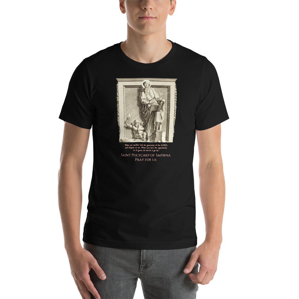 St. Polycarp of Smyrna Dutch Engraving T-Shirt - Catholicamtees