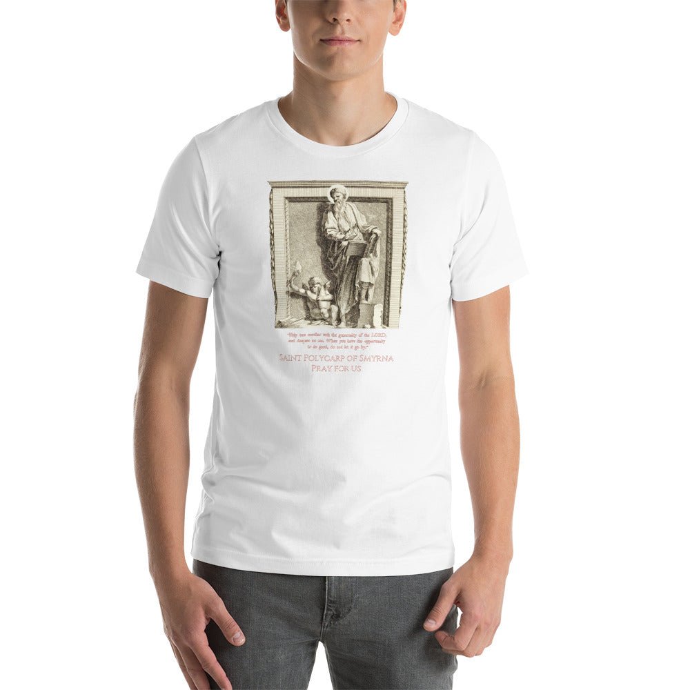 St. Polycarp of Smyrna Dutch Engraving T-Shirt - Catholicamtees