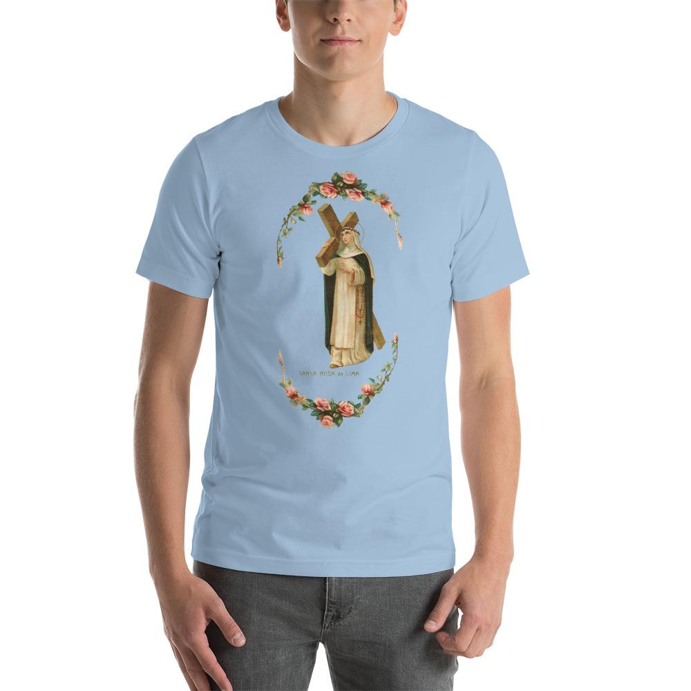 St. Rose of Lima Lightweight T-Shirt - Catholicamtees