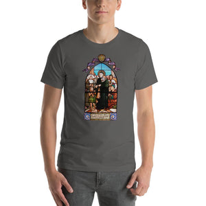 St. Vincent de Paul Stained Glass Window T-Shirt - Catholicamtees