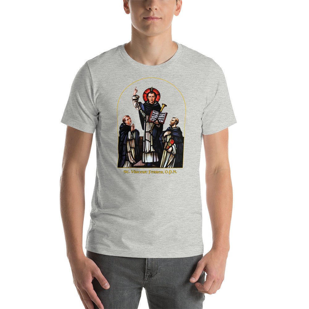 St. Vincent Ferrer Stained Glass T-Shirt - Catholicamtees