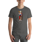 Load image into Gallery viewer, St. Isidore of Seville Stained Glass Window T-Shirt
