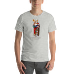 Load image into Gallery viewer, St. Isidore of Seville Stained Glass Window T-Shirt
