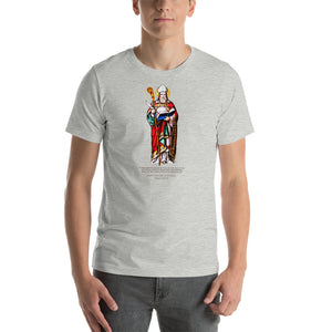 St. Isidore of Seville Stained Glass Window T-Shirt