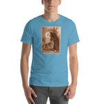 Load image into Gallery viewer, St. Francis of Assisi with the wolf of Gubbio T-Shirt
