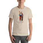 Load image into Gallery viewer, St. Isidore of Seville Stained Glass Window T-Shirt
