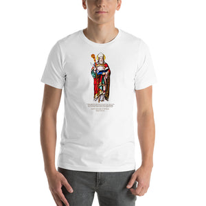 St. Isidore of Seville Stained Glass Window T-Shirt