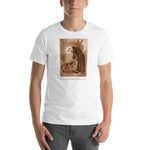 Load image into Gallery viewer, St. Francis of Assisi with the wolf of Gubbio T-Shirt
